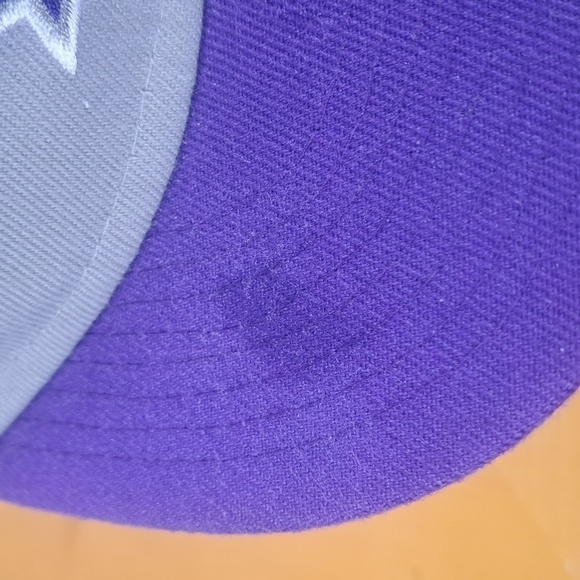 New Era Toronto Blue Jays embroidered logo gray & purple baseball snapback hat - Picture 6 of 7